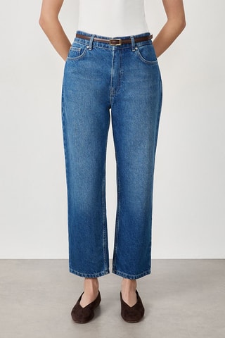 Jean taille haute Edna - Bleu
