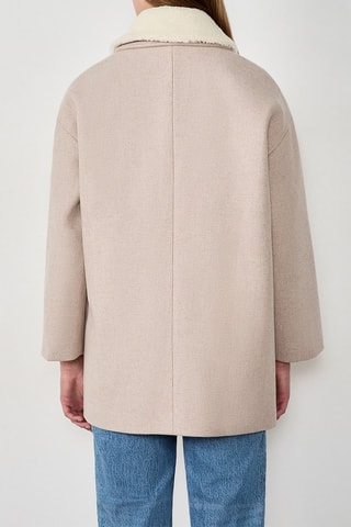 Manteau en laine Menel - Beige