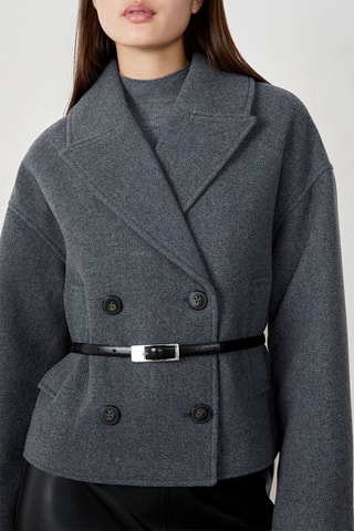 Manteau en laine Laura - Anthracite