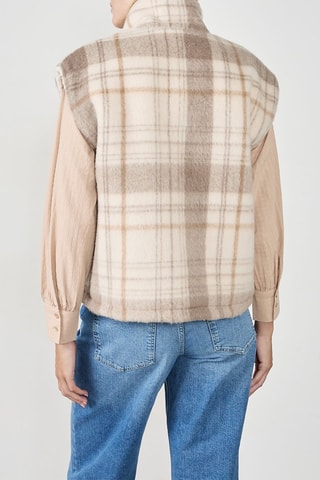 Veste sans manches réversible Flora Crx - Ecru
