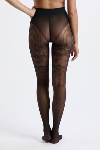 Collant plumetis Show - Noir