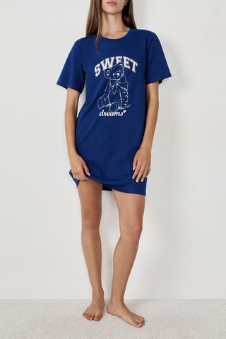 Chemise de nuit Deddy - Bleu marine