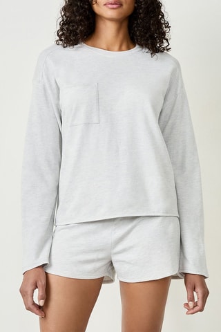 T-shirt de pyjama Tafa - Gris clair chiné