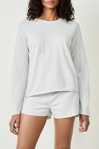 T-shirt de pyjama Tafa - Gris clair chiné