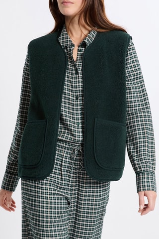 Gilet de pyjama sans manches Marilou - Vert émeraude
