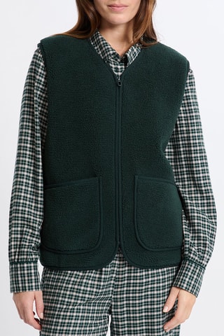 Gilet de pyjama sans manches Marilou - Vert émeraude