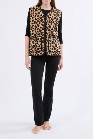 Gilet de pyjama sans manches Marilou - Marron