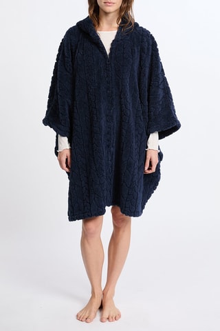 Kimono de pyjama à capuche Mund - Bleu marine