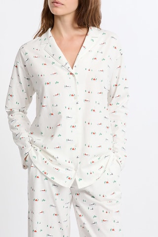 Chemise de pyjama Pryska - Ecru