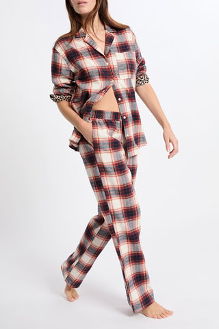 Pantalon de pyjama Faron - Beige et bleu nuit