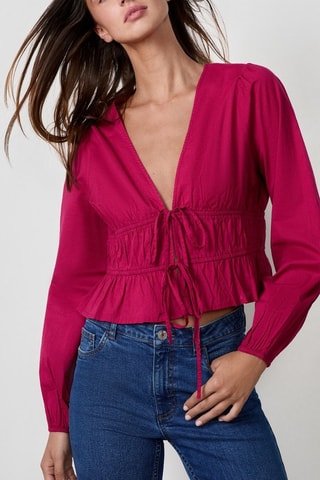 Top Vintage St Tropez - Rouge framboise