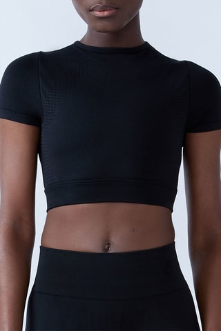 Crop top Eta - Noir
