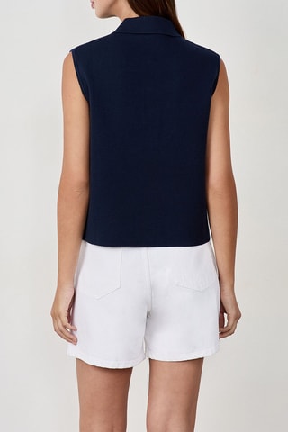 Top Newfei - Bleu marine