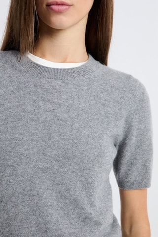Top en cachemire Louise - Gris chiné