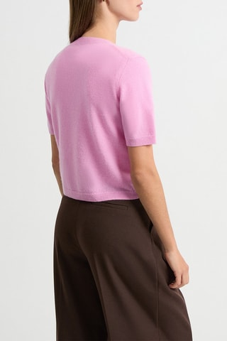 Top en cachemire Louise - Rose