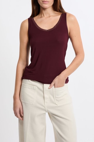 Top Warme Up Lace - Bordeaux