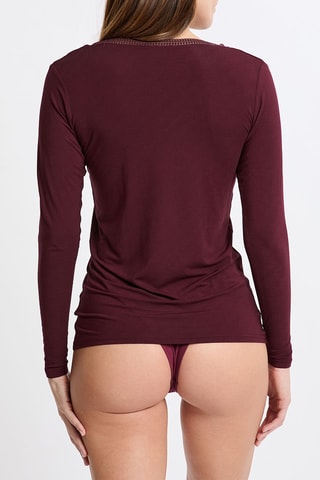 Top Warme Up Lace - Bordeaux