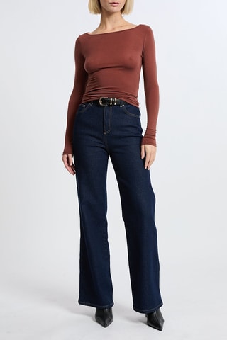 Top Jeanette - Marron