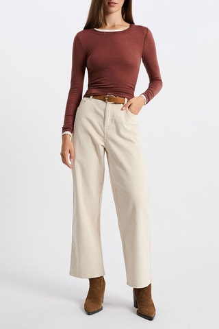 Top Jeanette - Marron