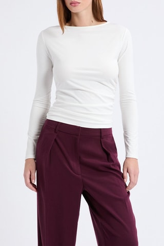 Top drapé Joujou - Blanc