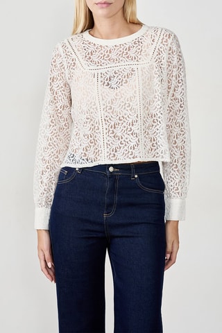 Top en dentelle Francoise - Blanc