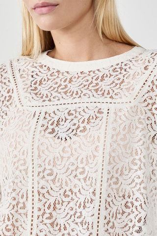 Top en dentelle Francoise - Blanc
