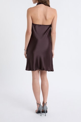 Robe drapée A Tory - Marron