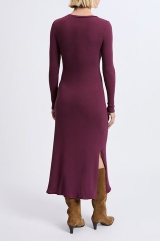 Robe midi A Rosalie - Bordeaux