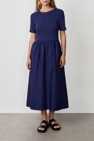Robe trompe-l’œil Coastal Cowgirl - Bleu marine