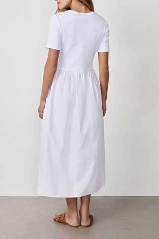 Robe trompe-l’œil Timeless Summer - Blanc