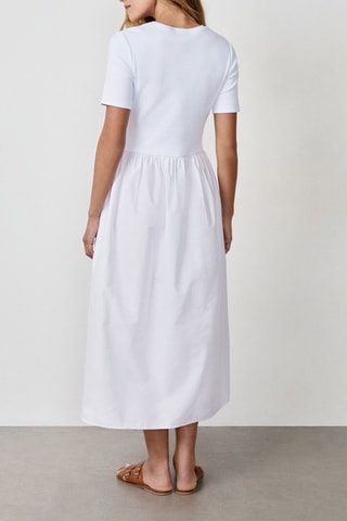 Robe trompe-l’œil Timeless Summer - Blanc