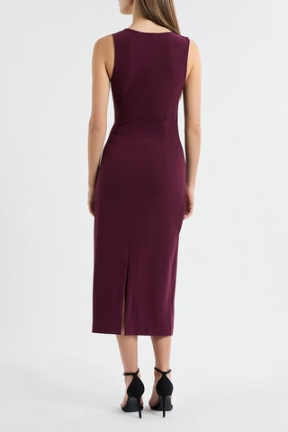 Robe midi - Bordeaux