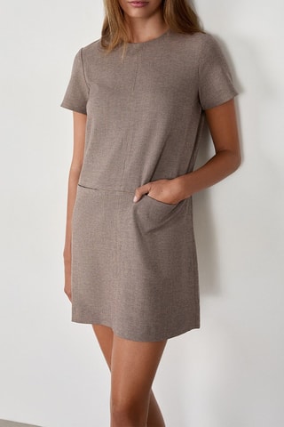 Robe droite Cesar Pdp - Beige