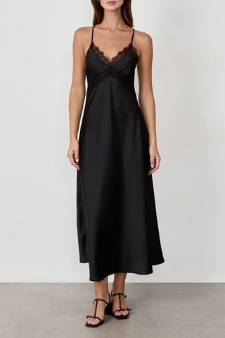 Robe longue Bella - Noir