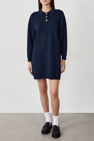 Robe pull Luluette - Bleu nuit