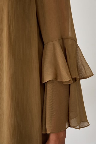 Robe volantée Bibie - Kaki