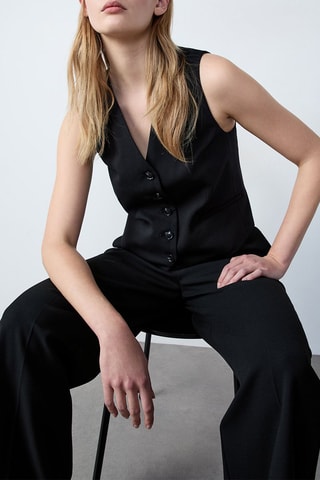 Gilet de costume Eva - Noir