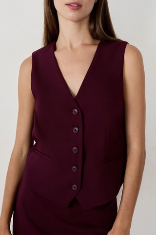 Gilet de costume Eva - Bordeaux