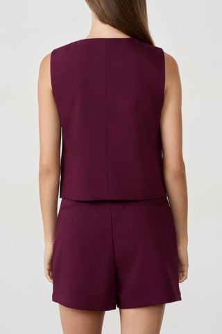 Gilet de costume Eva - Bordeaux
