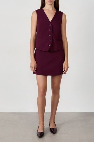 Gilet de costume Eva - Bordeaux