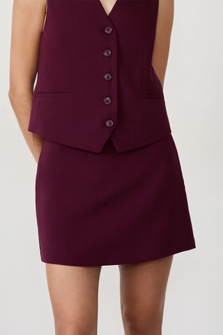 Gilet de costume Eva - Bordeaux