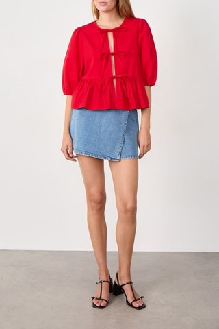 Chemisier French girl era - Rouge