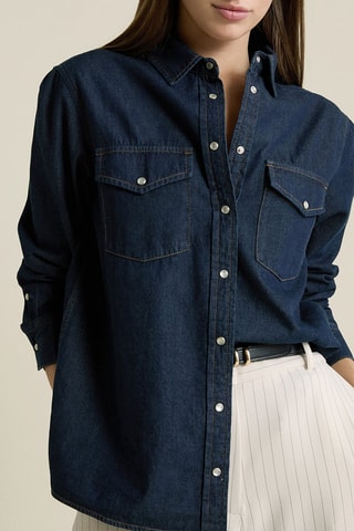 Surchemise en jean Daniela - Bleu nuit
