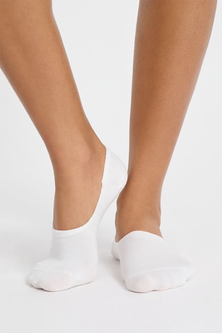 2 paires de socquettes Invisible - Ecru