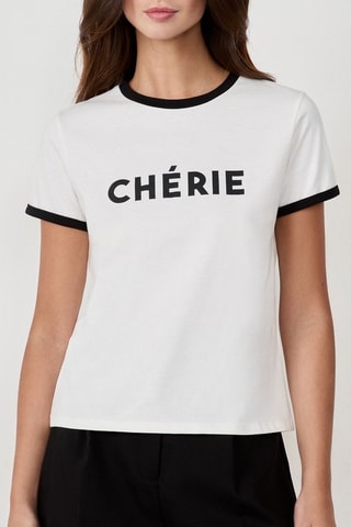T-shirt French Girl Era - Blanc