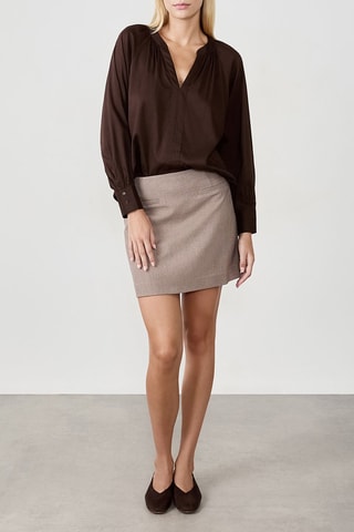 Blouse Fisher - Marron