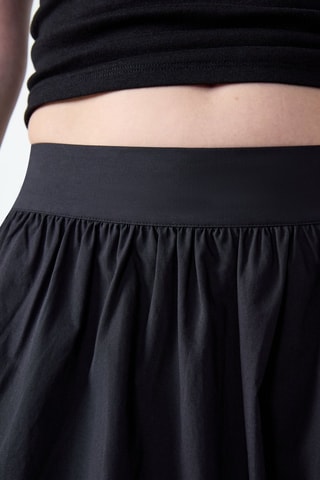 Jupe midi taille haute - Noir