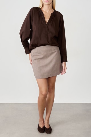 Jupe droite Cesar - Beige