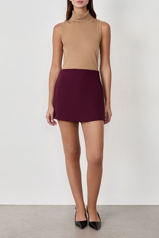 Jupe-short New Eva - Bordeaux