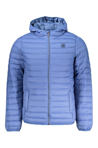 Gewatteerde Jas met Capuchon - Blauw